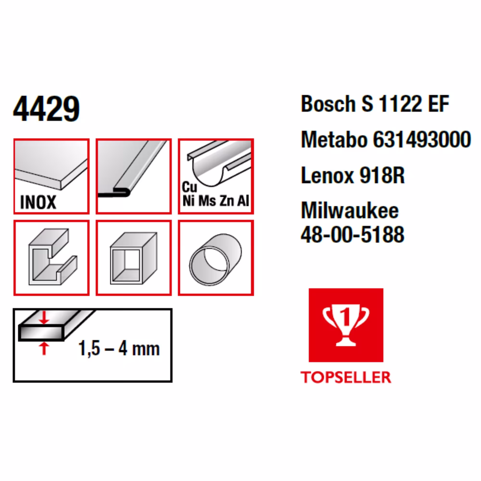 Bimetaal reciprozaagblad gefreesd en gezet totale lengte 230/vertande lengte 210 mm, tandsteek 1,4 mm uit de categorie reciprozaagbladen met de GTIN 4028655044299 Bimetaal reciprozaagblad gefreesd en afgesteld voor het bewerken van hout en metalen materialen van het merk MPS uit de categorie reciprozaagbladen