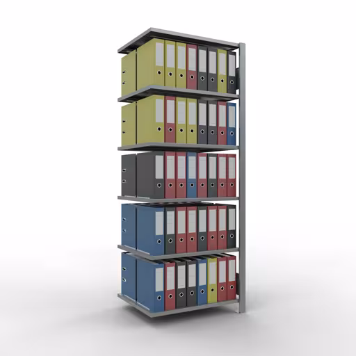 Productafbeelding nr. 13 van het artikel Aanbouwstelling, kantoorstelling, insteeksysteem MULTIplus150, 2000 x 750 x 600 mm, 6 legborden, lengtestangen, verzinkt, zonder middenaanslag Afbeelding nr. 13 van het artikel, kantoorrekken, insteeksysteem MULTIplus150, 2000 x 750 x 600 mm, 6 legborden, verzinkt, zonder middenaanslag uit de productgroep kantoorrekken van Schulte Lagertechnik