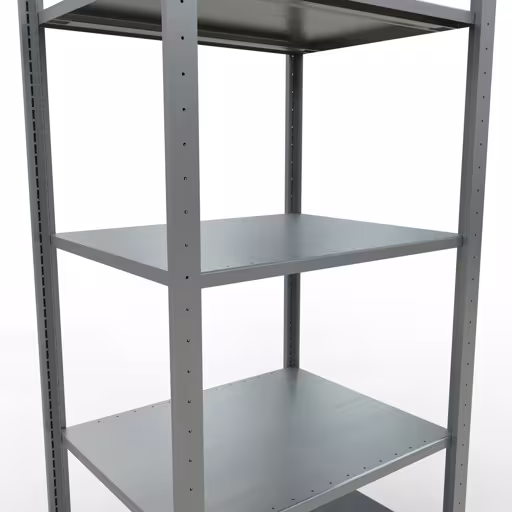 Basisplank, legbord, insteeksysteem MULTIplus150, 2000 x 750 x 600 mm (HxBxD), 5 legborden, lengtestangen, verzinkt met GTIN 4004514254610 Basisplank, legbord, insteeksysteem MULTIplus150, 2000 x 750 x 600 mm, 5 legborden, verzinkt van Schulte Lagertechnik met het artikelnr. 12760-75-LR