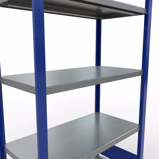 Figuur nr. 8 van het artikel basisrek, legplank-insteeksysteem MULTIplus250, 2000 x 1000 x 500 mm, 5 legborden, RAL 5010 gentiaanblauw/verzinkt uit de productgroep insteeksysteem van het merk Schulte Lagertechnik.
