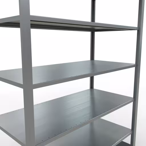 , kantoorrekkensysteem MULTIplus150, 2300 x 1300 x 600 mm, 7 planken, verzinkt, zonder middenaanslag van Schulte Lagertechnik uit het assortiment kantoorrekken