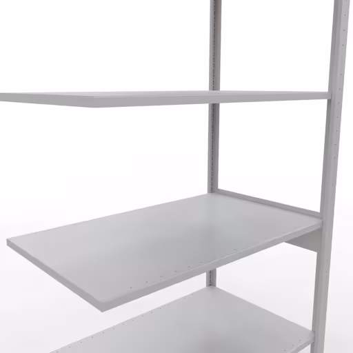 Figuur nr. 13 van het artikel aanbouwrekken, legbordstellingen, insteeksysteem MULTIplus85, 2500 x 1000 x 600 mm, 6 legborden, RAL 7035 lichtgrijs uit de productgroep insteeksysteem van het merk Schulte Lagertechnik.