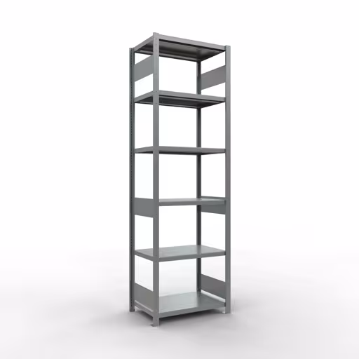 Figuur nr. 13 van het artikel basisplank, legbord, insteeksysteem MULTIplus250, 2500 x 750 x 500 mm, 6 legborden, lengtestangen, verzinkt uit de insteeksysteem productgroep van Schulte Lagertechnik.