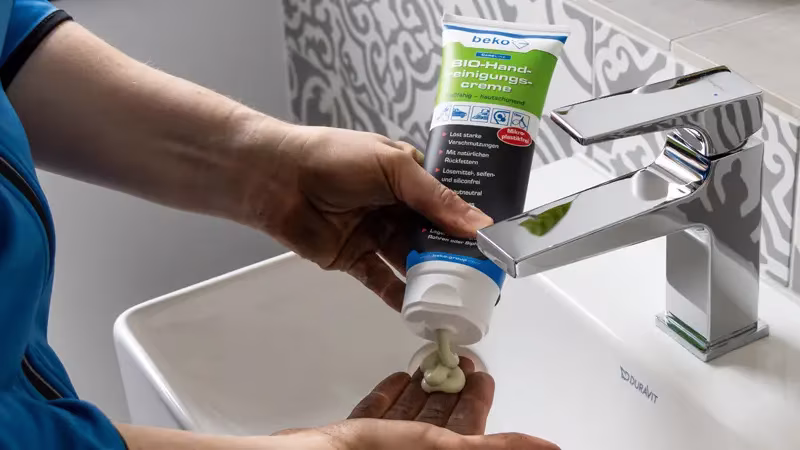 CareLine BIO handreinigingscrème 250 ml Körperteil, Hand, Person, Zahnpasta, Spüle