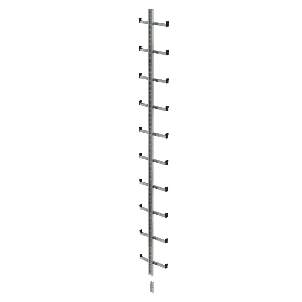 Munk enkelrailladder, gegalvaniseerd staal, 2800 mm, van Günzburger Steigtechnik Munk ladder met één poot, gegalvaniseerd staal, uit de categorie ladders met één poot, artikelnummer 077535