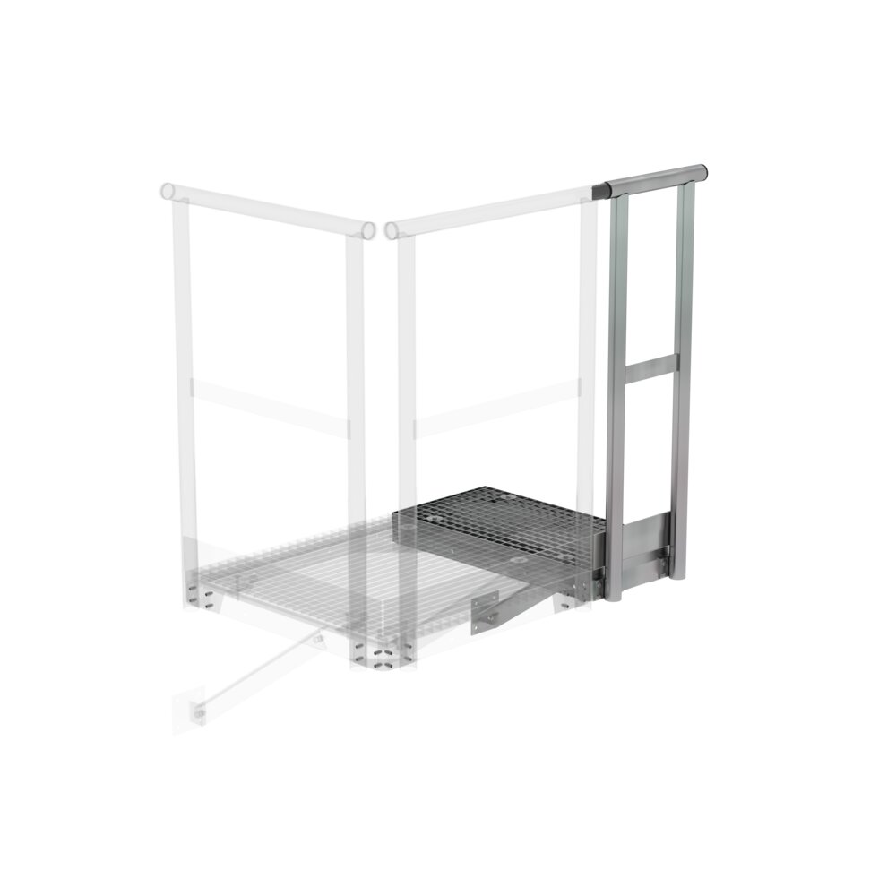 Munk uitbreidingsplatform 400 mm van Günzburger Steigtechnik Munk verlengplatform uit de categorie "Platformtrappen" met artikelnummer 060941