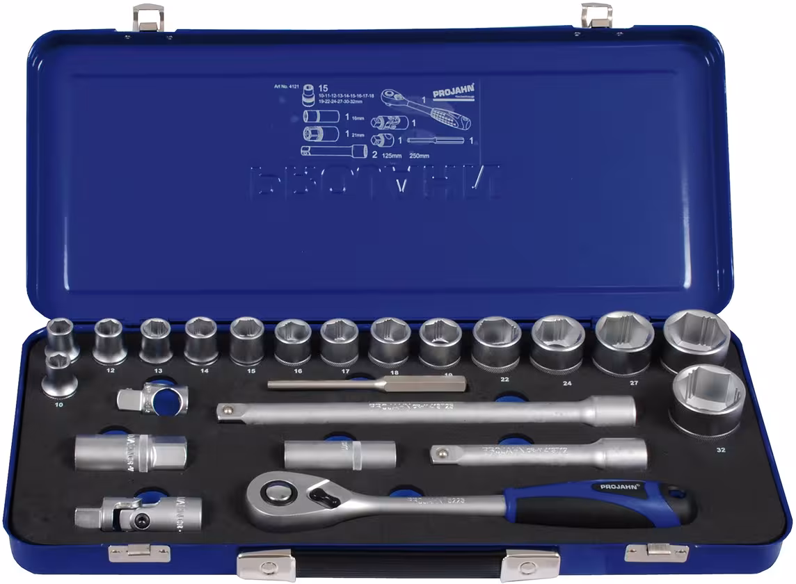 Een andere weergave van het artikel Xi-on 1/2" dopsleutelset 23-delig uit de categorie handgereedschap