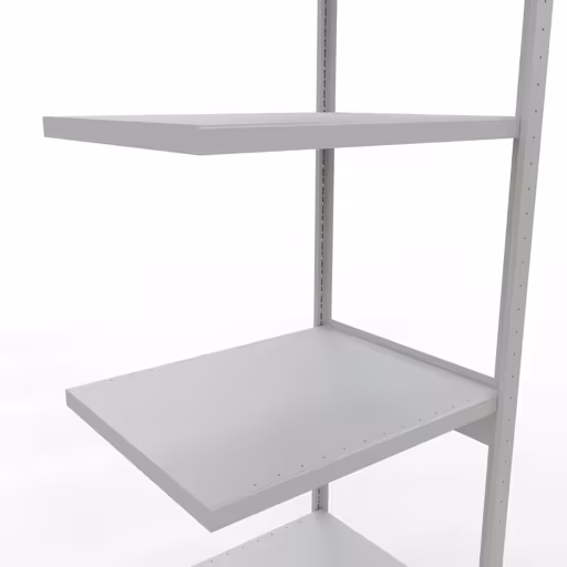 Figuur nr. 13 van het artikel aanbouwrekken, legbordstellingen, insteeksysteem MULTIplus250, 3000 x 750 x 600 mm, 7 legborden, lengtestangen, RAL 7035 lichtgrijs uit de insteeksysteem productgroep van Schulte Lagertechnik.