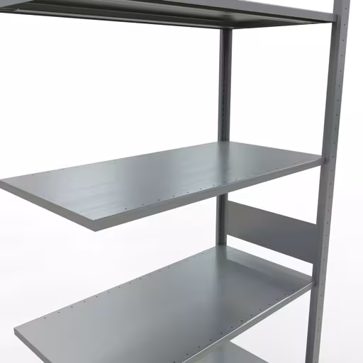 Figuur nr. 15 van het artikel aanbouwrekken, legbordstellingen, insteeksysteem MULTIplus85, 3000 x 1000 x 500 mm, 7 legborden, verzinkt uit de productgroep insteeksysteem van het merk Schulte Lagertechnik.