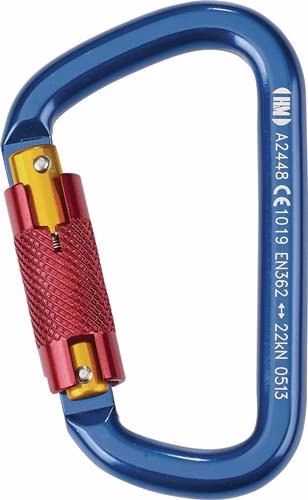 Klimhaak BS 15, lengte 111 x breedte 68 x diameter 11 mm (ongeveer), aluminium, EN 362 klasse B, MAS, uit de categorie valbeveiligings- en valstopsystemen, artikelnummer 8000029467