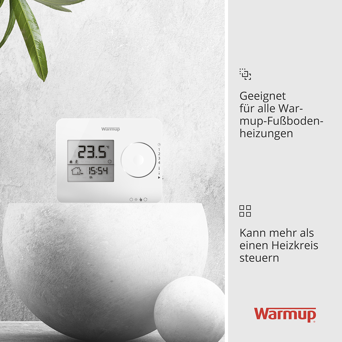 Warmup Tempo - Digitale thermostaat, wit
