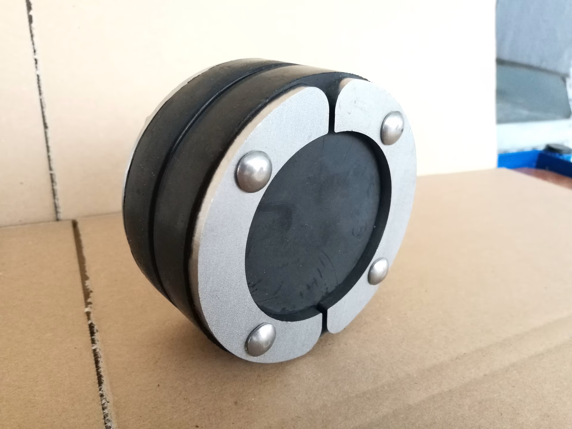 Pressio-Rings ringvormige kamerafdichting BLIND, 1x40mm EPDM rubber, drukplaten V2A, schroeven V2A, moeren V4A, ringvormige kamerafdichting, art.nr. 10585