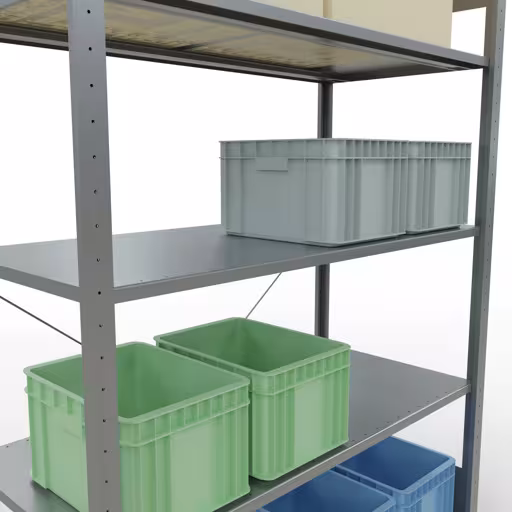 Insteeksysteem basisplank 2000x1300x600 mm, type 150 kg, verzinkt van Schulte Lagertechnik uit het assortiment insteeksysteem