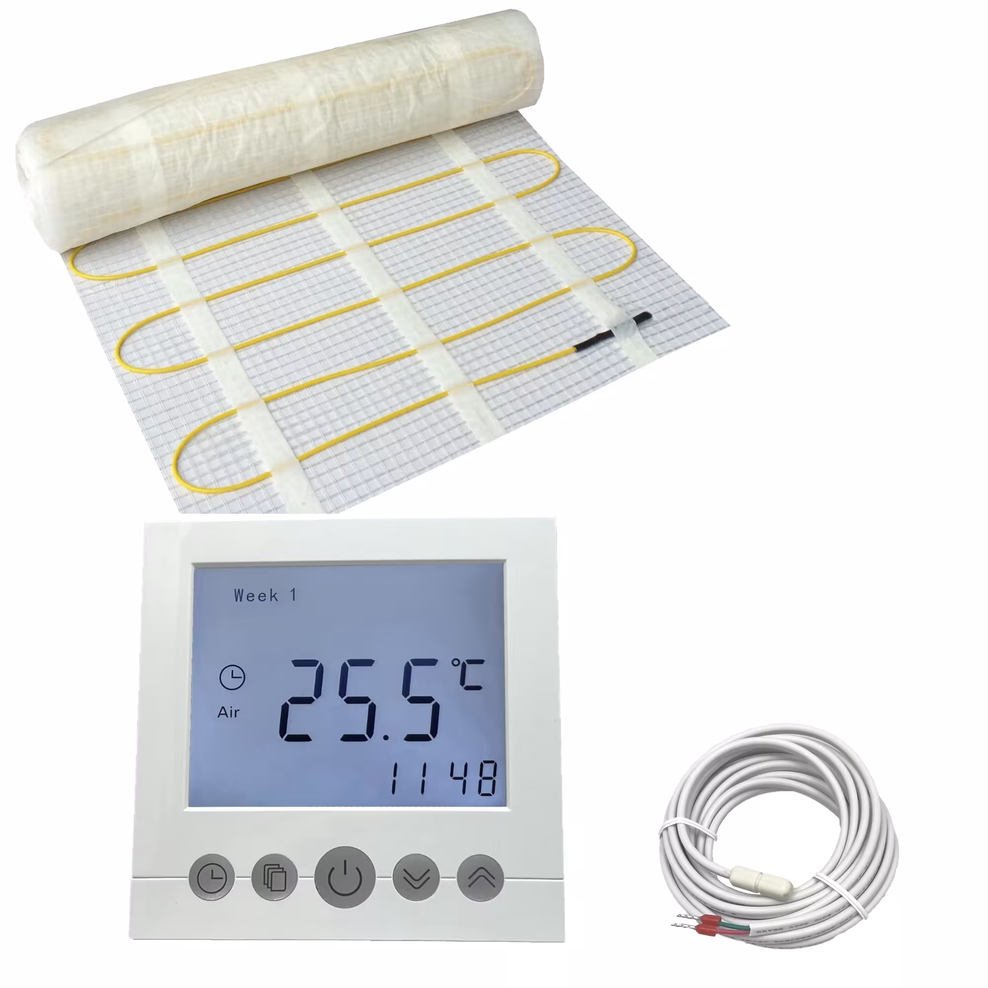 Comfort Elektrische Vloerverwarming | Set met verwarmingsmat en digitale controller van HoWaTech uit de categorie elektrische vloerverwarming