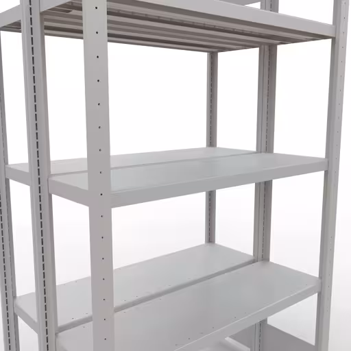 Productafbeelding nr. 15 van het artikel basisplank, dubbele plank, legbord, insteeksysteem MULTIplus250, 2000 x 1000 x (2x300) mm, 2x5 legborden, RAL 7035 lichtgrijs uit het assortiment legborden van het merk Schulte Lagertechnik