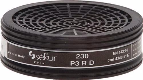 Deeltjesfilter 230 EN 143 P3 voor Polimask 230/GAMMA/siliconen, 2 stuks/zak, merk EKASTU, Ekastu Safety Deeltjesfilter 230 EN 143 P3 voor Polimask 230/GAMMA/silicone, 2 stuks/zak, EKASTU, uit de categorie ademhalingsmaskers en filters met artikelnummer 4000370781