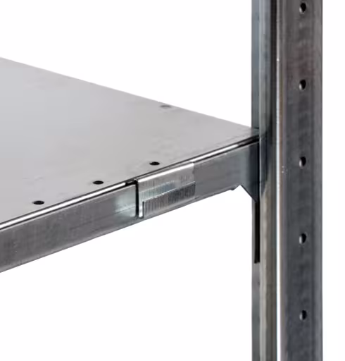 Ophangbeugel voor hoekplanken, gegalvaniseerd, voor MULTIplus250 en MULTIplus330 planken van Schulte Lagertechnik uit het assortiment legborden