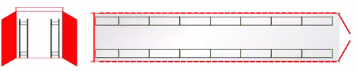 Extra afbeelding bij artikel Containerplankenset voor 20" containers, 2000 x 11752 x 400 mm, verzinkt, 14 velden van elk 1.500 mm met 3 bandenniveaus uit auto-onderdelenmagazijn