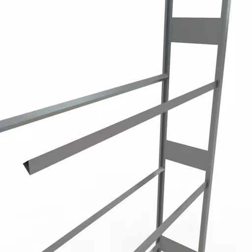 Aanbouwrek, wielen-/bandenrek, 4500 x 1500 x 400 mm, verzinkt, 6 opslagniveaus met 150 kg vakbelasting per niveau van Schulte Lagertechnik uit het assortiment stellingstellingen