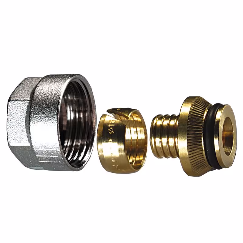 3/4 inch Euroconus - 16x2 schroefaansluiting PEx pijp van Ivar Ivar 3/4 inch Euroconus - schroefaansluiting voor polyethyleen buis, radiatormontage & aansluitingen, art.nr. 500680