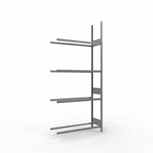 Aanbouwrek, wielen-/bandenrek, 2750 x 1200 x 400 mm (HxBxD), verzinkt, 4 opslagniveaus met 150 kg vakbelasting per niveau, opbergruimte voor auto-onderdelen, art.nr. 20993