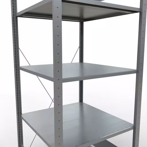 Basisplank, legbord, insteeksysteem MULTIplus150, 2000 x 750 x 800 mm (HxBxD), 5 legborden, kruisschoor, verzinkt met art.nr. 12780-75 Basisplank, legbord, insteeksysteem MULTIplus150, 2000 x 750 x 800 mm, 5 legborden, kruisschoor, verzinkt van Schulte Lagertechnik uit de categorie insteeksysteem