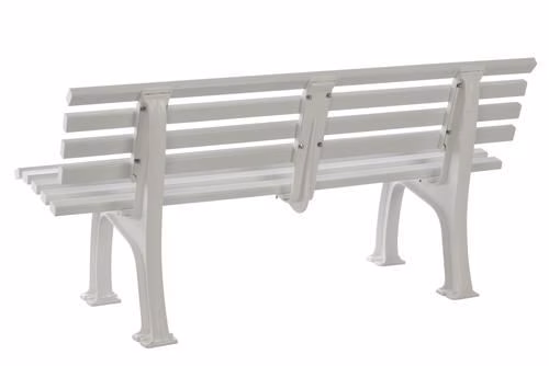 Bank Sylt lengte 1500 x breedte 540 x hoogte 740 mm 3-zits kunststof wit BLOME