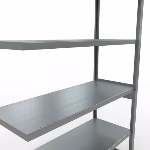 Afbeelding nr. 14 van het artikel aanbouwrekken, legbordstellingen, insteeksysteem MULTIplus250, 2500 x 1300 x 500 mm, 6 legborden, lengtestangen, verzinkt uit de productgroep insteeksysteem van Schulte Lagertechnik