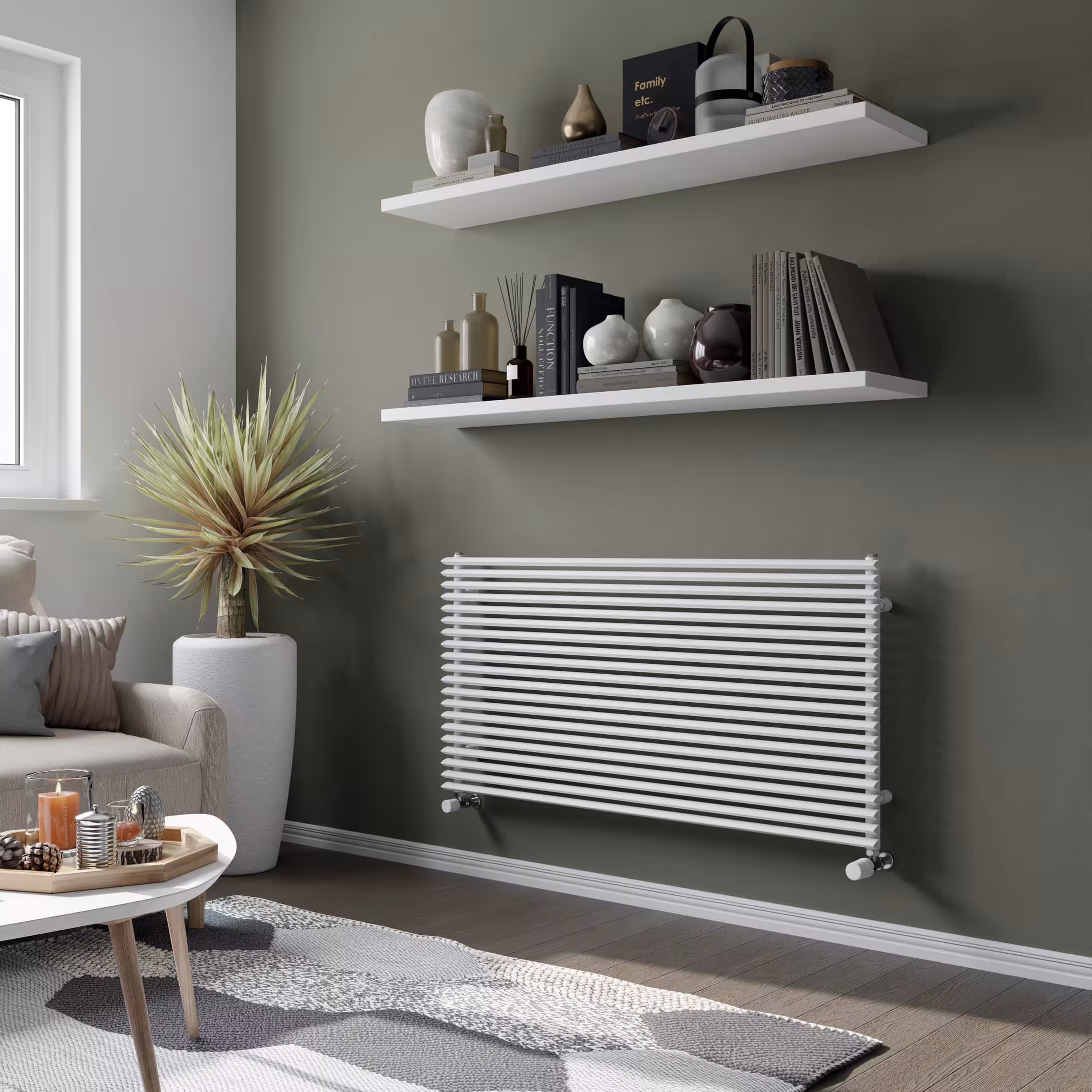 Ximax kamerradiator Triton Horizontaal Wit RAL 9003, kamerradiator, art.nr. 11481
