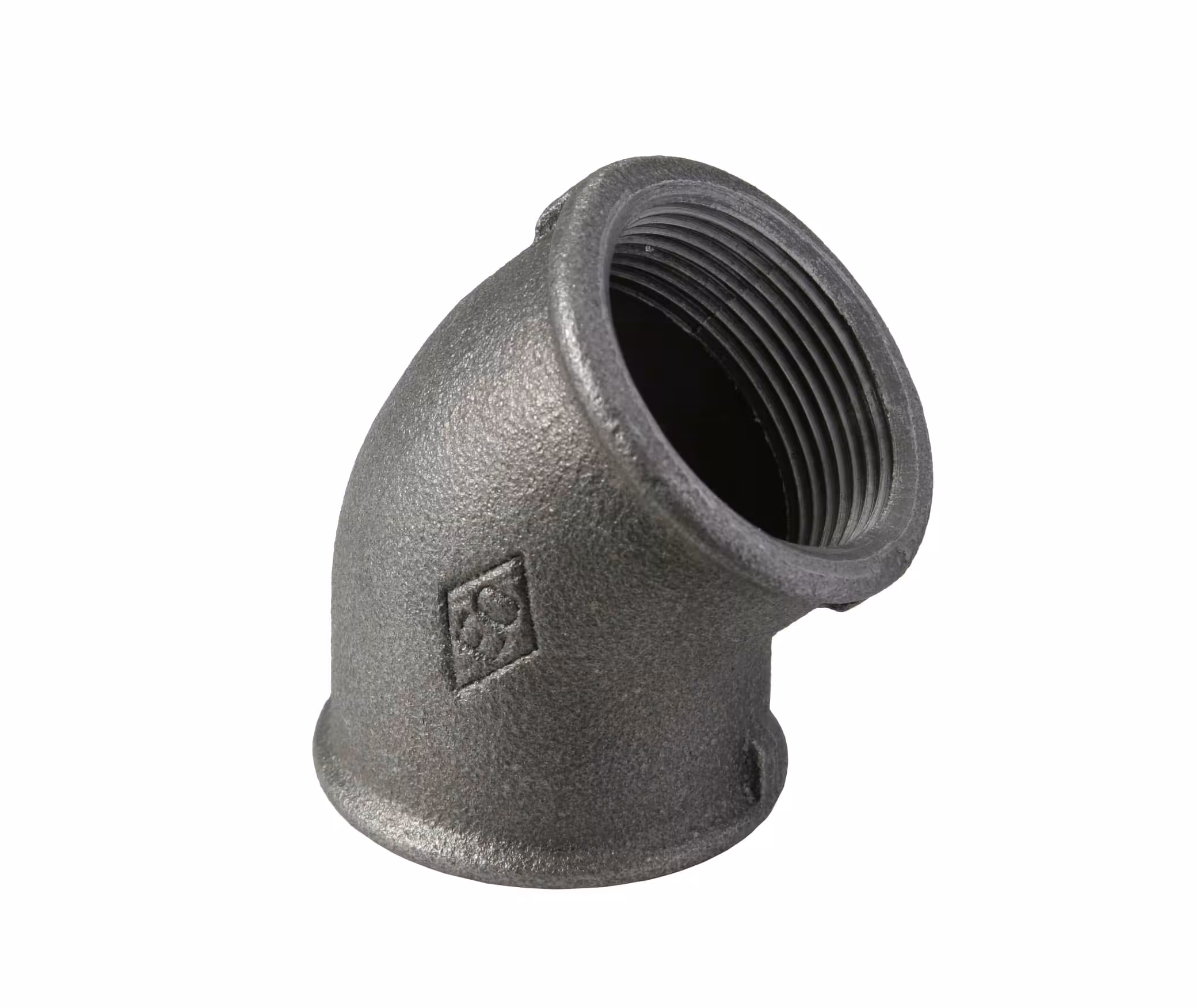 ATUSA gietijzeren hoek nr. 120 i/i 45 graden, gietijzeren fittingen, art.nr. 12001009