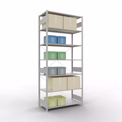 Insteeksysteem basisplank 3000x1300x600 mm, type 150 kg, lichtgrijs met GTIN 4004514293251 Insteeksysteem basisplank 3000x1300x600 mm, type 150 kg, lichtgrijs van Schulte Lagertechnik met het artikelnr. 32662-130