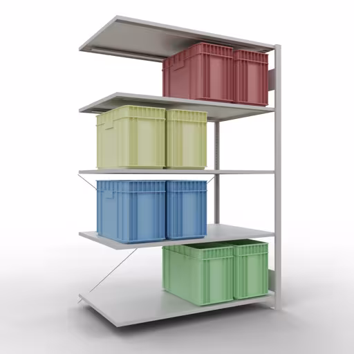 Productafbeelding nr. 12 van het artikel insteeksysteem opzetplank 2000x1300x800 mm, type 150 kg, lichtgrijs uit het insteeksysteem assortiment van Schulte Lagertechnik