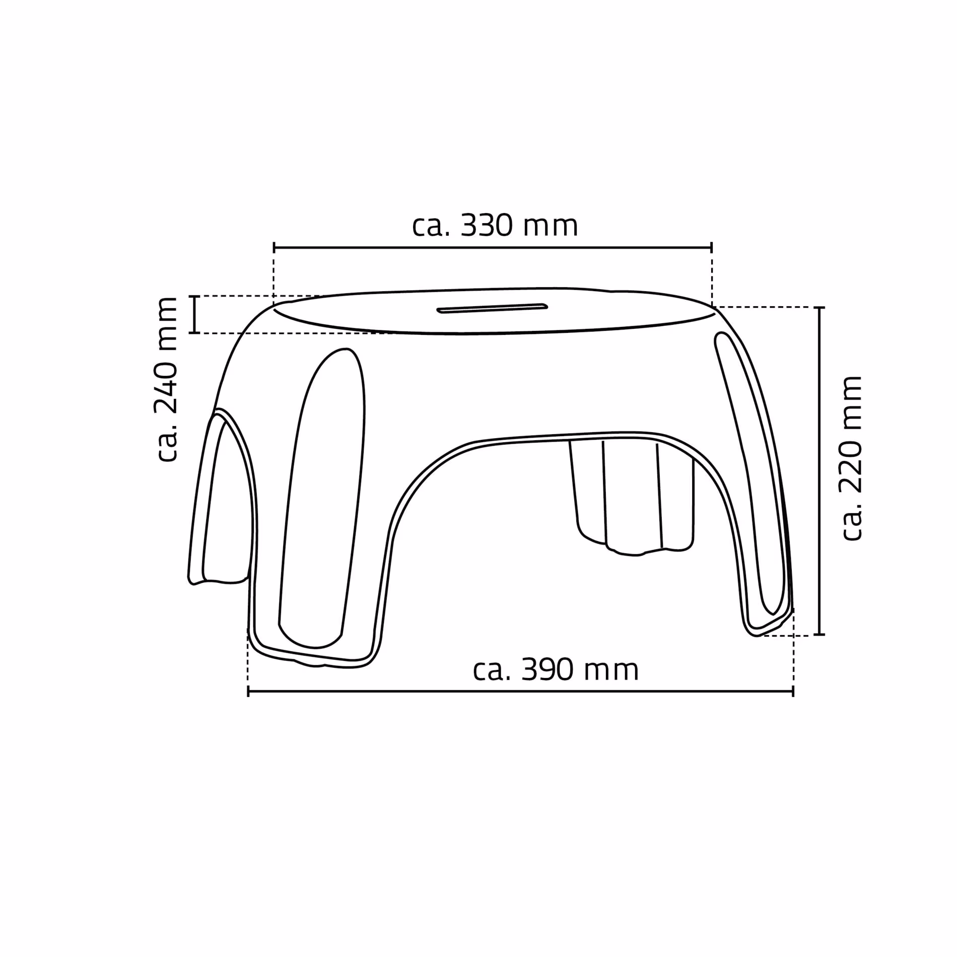 Extra afbeelding bij het artikel Badkamerkruk Fun, blauw, PP Extra afbeelding bij artikel badkamerkruk Fun, blauw, PP gemaakt van krukjes, stoelen, krukjes