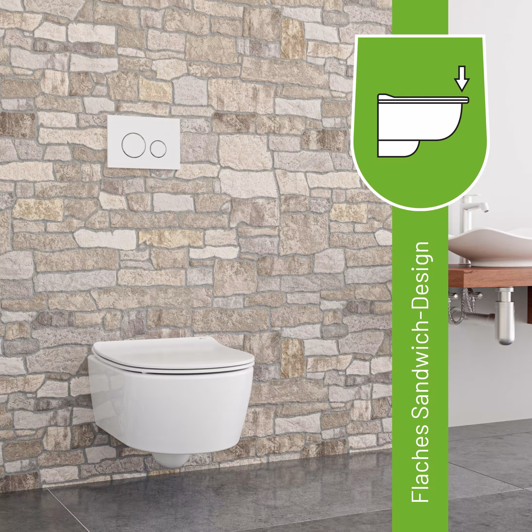 Extra afbeelding bij artikel Deluxe toiletbril D800 D-vorm wit met softclose mechaniek voor onder andere Laufen Pro, Vitra S50 van toiletten/toiletten