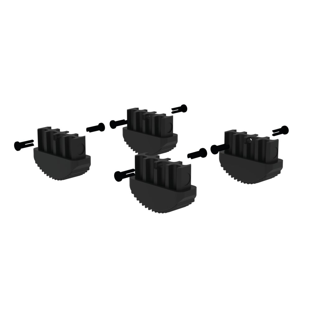 Munk binnenschoen voor ladders van GVK 73x25 mm van Günzburger Steigtechnik Munk binnenschoen voor ladders van GRP (glasvezelversterkt kunststof) uit de categorie speciale ladders, professionele producten met artikelnummer 019243.