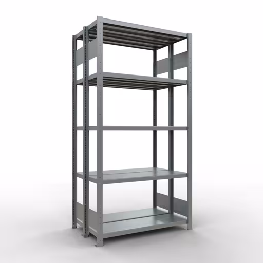 Productafbeelding nr. 12 van het artikel basisplank, dubbele plank, legbord, insteeksysteem MULTIplus250, 2000 x 1000 x (2x300) mm, 2x5 legborden, verzinkt uit het assortiment legborden van het merk Schulte Lagertechnik