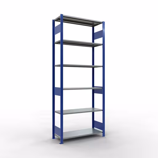 Figuur nr. 13 van het artikel basisrek, legplank-insteeksysteem MULTIplus85, 2500 x 1000 x 400 mm, 6 legborden, RAL 5010 gentiaanblauw uit de productgroep insteeksysteem van het merk Schulte Lagertechnik.