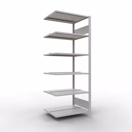 Afbeelding nr. 11 van het artikel, kantoorrekken, insteeksysteem MULTIplus150, 2000 x 750 x 600 mm, 6 planken, met middenaanslag, lichtgrijs uit de productgroep kantoorrekken van Schulte Lagertechnik