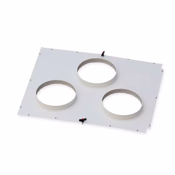 DustBox drievoudige zuigadapterplaat DB 6000 (3x DN 250) van het merk DustBox uit het assortiment werkplaatsuitrusting