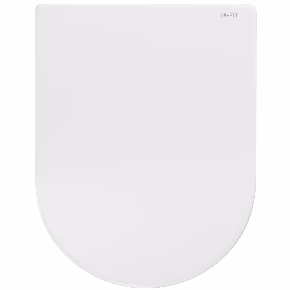 Toiletzitting D650 D-vorm wit met softclose-mechanisme, inclusief voor ME van Starck van LUVETT met het artikelnr. 548403