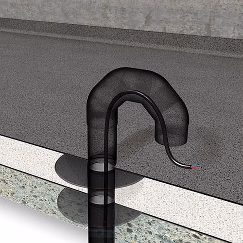 Produktbild 4093842 Flavent Dachdurchführungs-Set für Energieleitungen Dachdurchführungs-Set DN 125 mit Bitumenmanschette