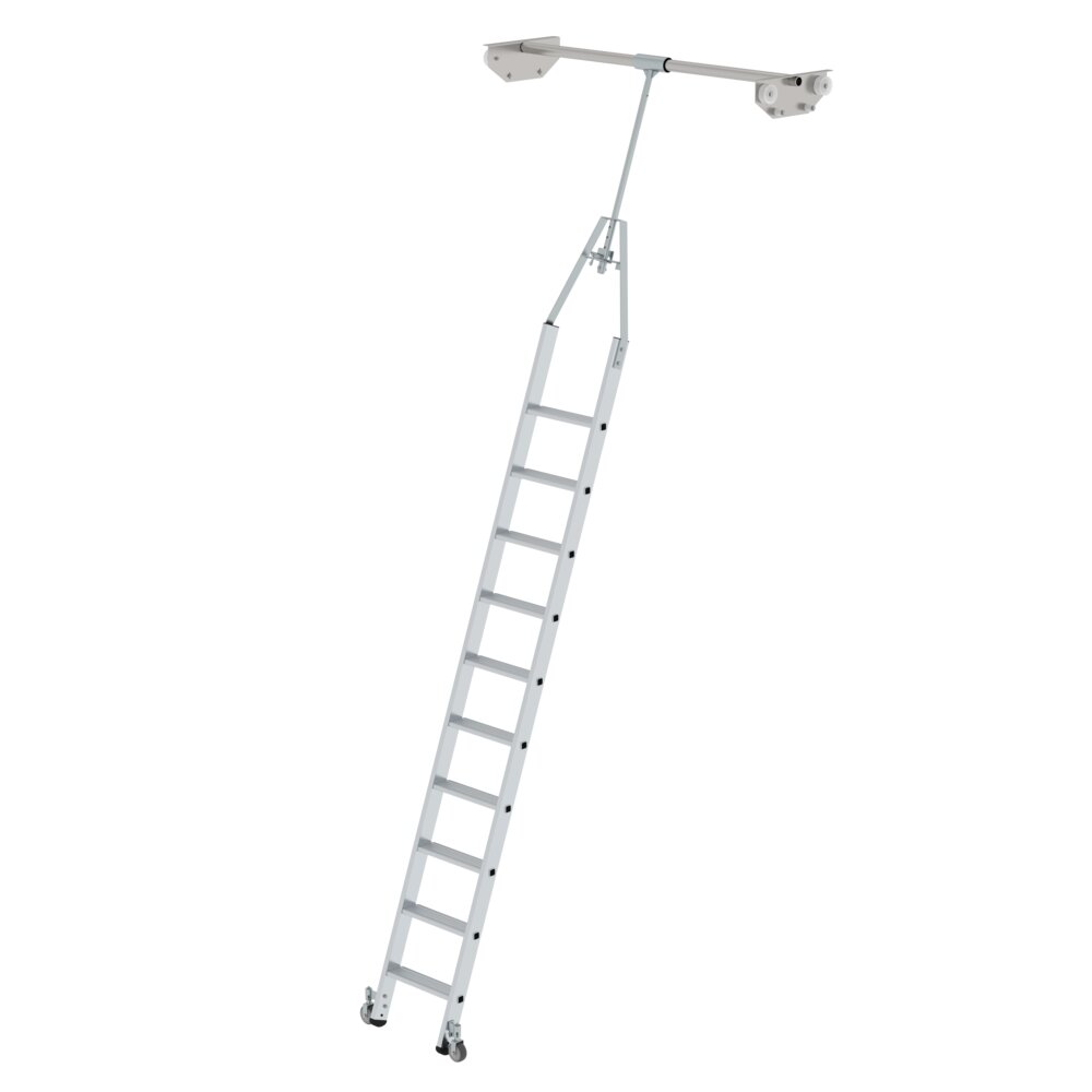 Munk draaibare trapladder voor dubbele stellingen, uit de categorie "Schappenladders" met artikelnummer 044510.