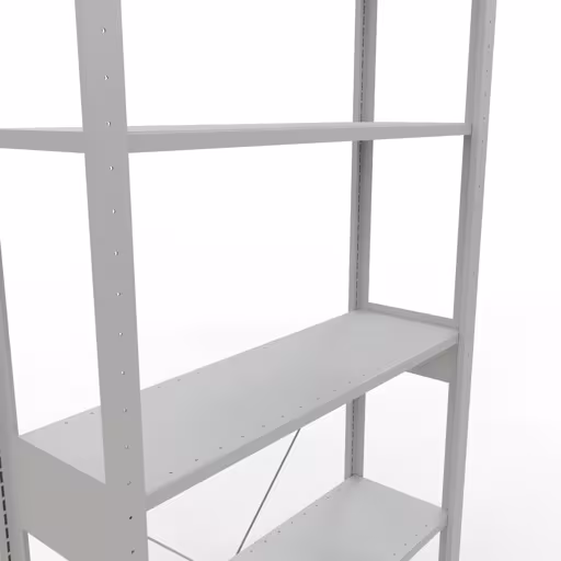 Figuur nr. 16 van het artikel basisrek, legplank-insteeksysteem MULTIplus85, 2500 x 1000 x 300 mm, 6 legborden, RAL 7035 lichtgrijs uit de productgroep insteeksysteem van het merk Schulte Lagertechnik.