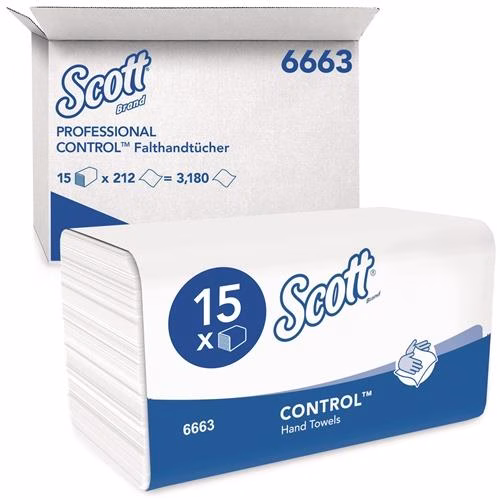 Scott® 6663 enkellaags handdoek met reliëf, wit, circa 315 mm lang x circa 215 mm breed, 3180 handdoeken per verpakking van het merk Scott Scott® 6663 enkellaags handdoek met reliëf, wit, circa 315 mm lang x circa 215 mm breed, 3180 handdoeken per verpakking uit de categorie Schoonmaak- en poetsdoeken, Handdoeken, Handdoekrollen met artikelnummer 9000469365