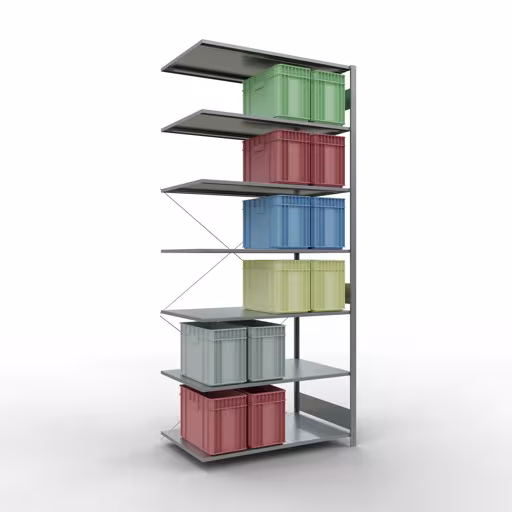 Insteeksysteem opzetplank 3000x1300x800 mm, type 150 kg, verzinkt van Schulte Lagertechnik met het artikelnr. 12787-130