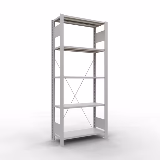 Afbeelding nr. 13 van het artikel, kantoorrekken, insteeksysteem MULTIplus85, 1800 x 750 x 300 mm, 5 planken, zonder aanslaglijst, lichtgrijs uit de productgroep kantoorrekken van Schulte Lagertechnik