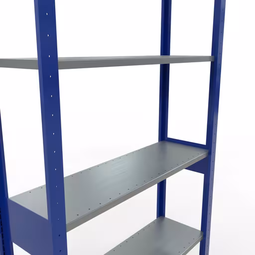 Figuur nr. 9 van het artikel basisrek, legbord-insteeksysteem MULTIplus85, 2500 x 1000 x 300 mm, 6 legborden, RAL 5010 gentiaanblauw uit de productgroep insteeksysteem van Schulte Lagertechnik