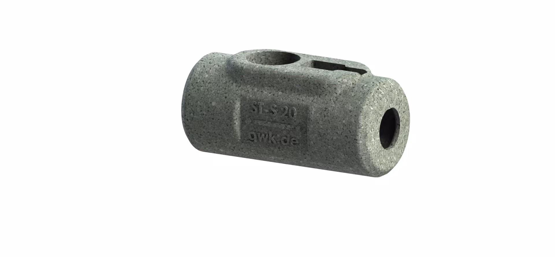 GWK EPP kast serie ST-S zilvergrijs voor inregelafsluiter Danfoss MSV-S, fittingisolatie, art.nr. 5292015002