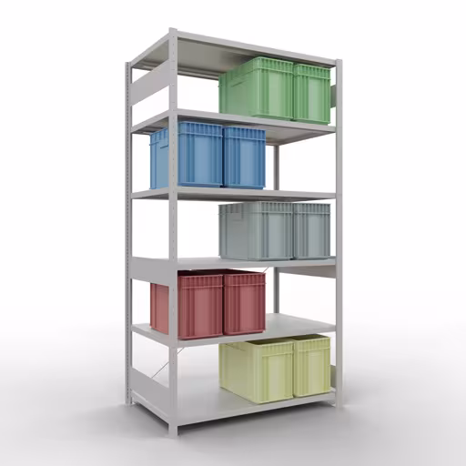 Insteeksysteem basisplank 2500x1300x800 mm, type 250 kg, verzinkt/lichtgrijs van Schulte Lagertechnik uit het assortiment insteeksysteem