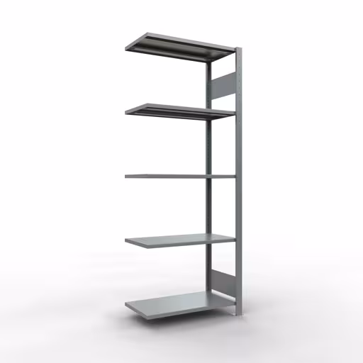 Aanbouwrek, stelling, insteeksysteem MULTIplus150, 2000 x 750 x 400 mm, 5 legborden, verzinkt van het merk Schulte Lagertechnik uit het assortiment insteeksysteem